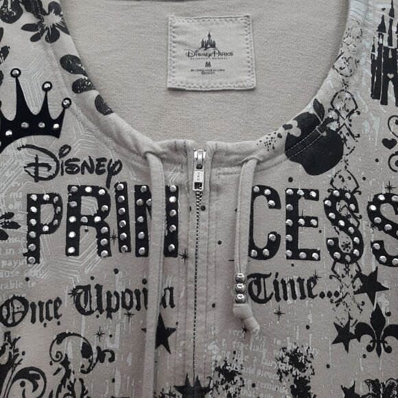 Disney Parks Womens Princess Once upon a time Graphic Zip-Up Hoodie M - Picture 3 of 7